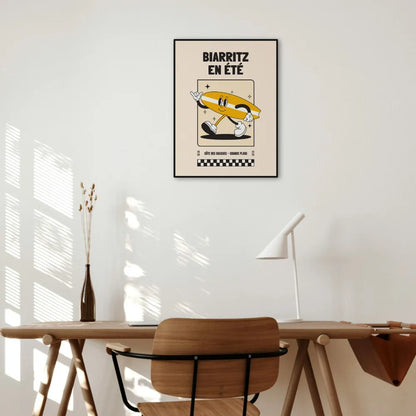 Affiche de surf Biarritz