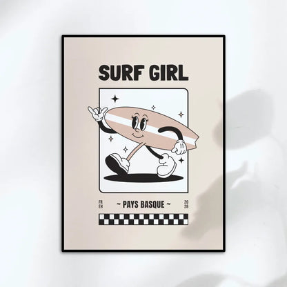 Affiche Surf Girl