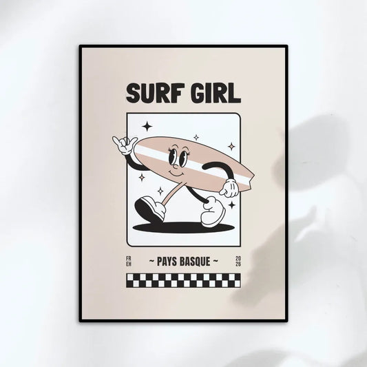 Affiche Surf Girl