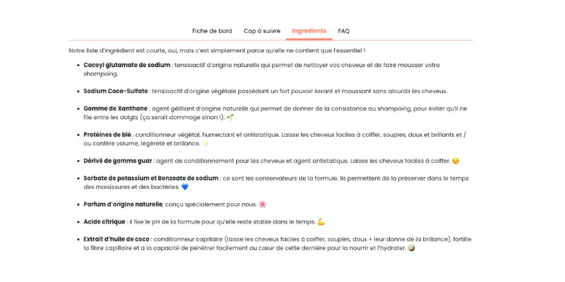 exemple fiches produits e-commerce responsable marque Pimpant
